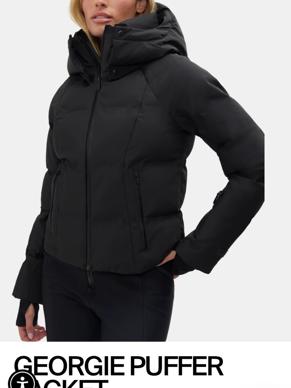 Georgie Puffer Jacket - Black